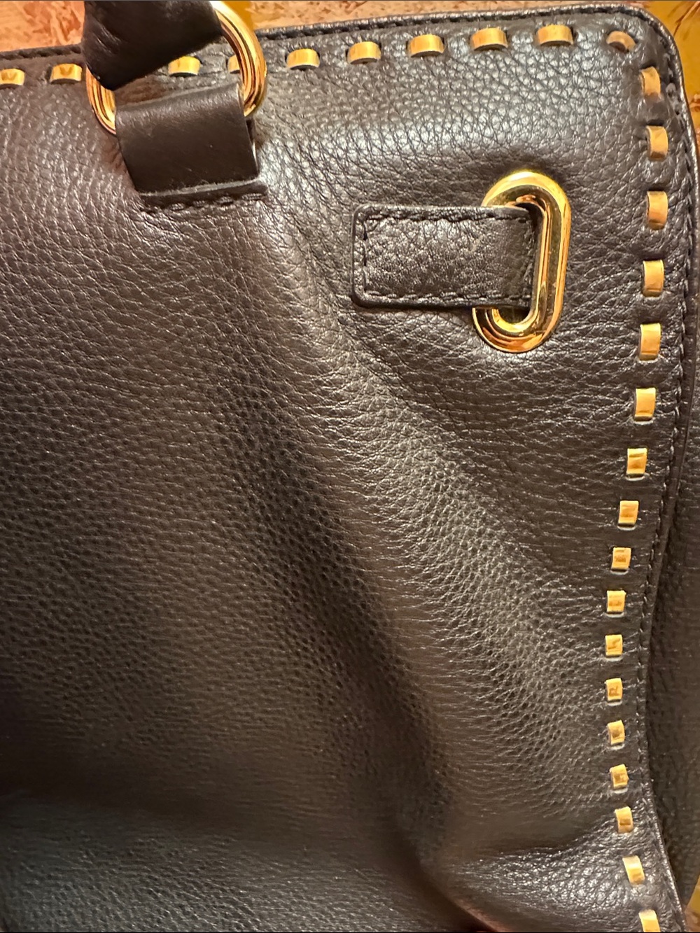 Michael Kors purse / laptop tote - black and gold - Picture 4 of 6